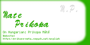 mate prikopa business card